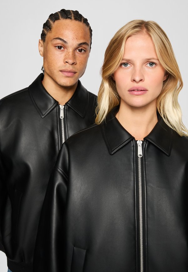 EXCLUSIVE COLLARED UNISEX - Faux leather jacket3