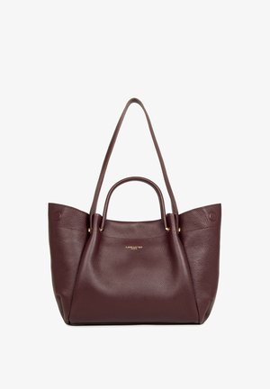 LANCASTER, EXTRA LARGE FOULONNÉ DOUBLE LOUISA - Sac à main - bordeaux foncé