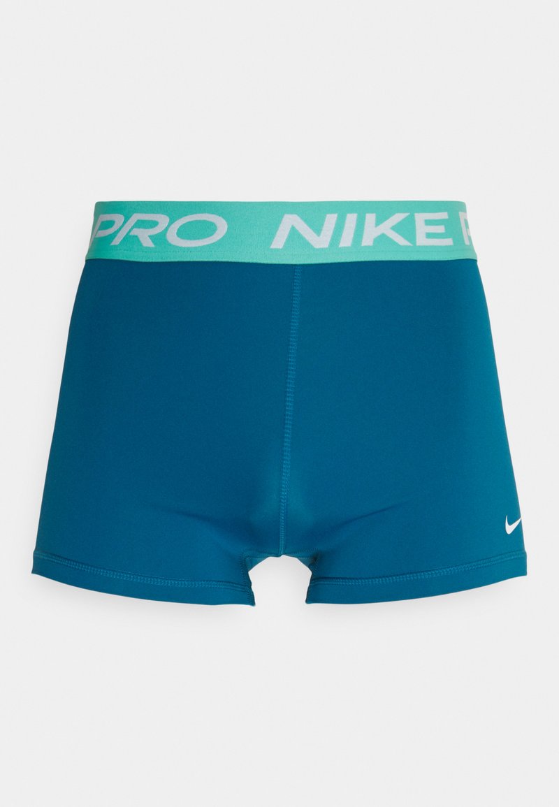 Nike Performance SHORT - Leggings - marina/washed teal/white