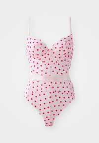 HOLD ME TIGHT PLANET BODY FLOCKED HEART  - Bodi - pink
