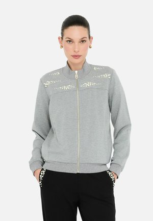 Felpa con zip - grey