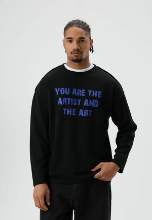 DROPPED-SHOULDER - Trui - black