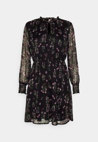 Top ONLY Onltessa Eliza LS Wvn Nero - Donna Taglia L - Maniche Lunghe Con Colletto Mandarino E Pizzo - 3