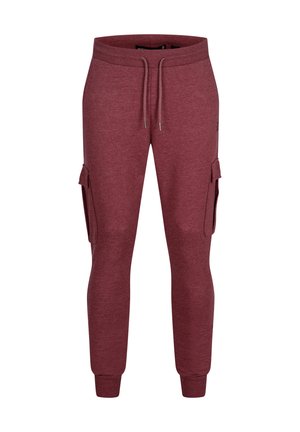 INDICODE JEANS BENDNER - Pantalones cargo - bordeaux mix