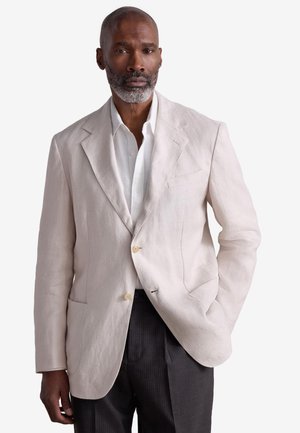 REGULAR FIT SIGNATURE TEXTURED  - Giacca - neutral