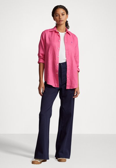 Polo Ralph Lauren CLASSIC FIT LINEN SHIRT - Bluza z gumbi - desert pink