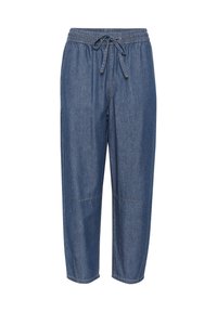 KALUISE BARREL  - Jean boyfriend - dark blue chambray