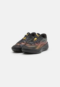 Puma ALL-PRO NITRO FIRE GLOW - Basketballsko - black/sun stream/sunset glow
