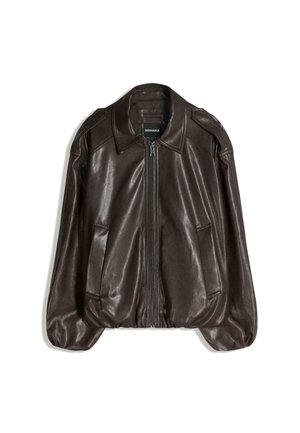 BALLOON - Műbőr dzseki - dark brown