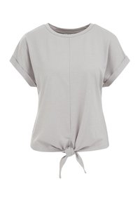 T-shirt med print - light grey