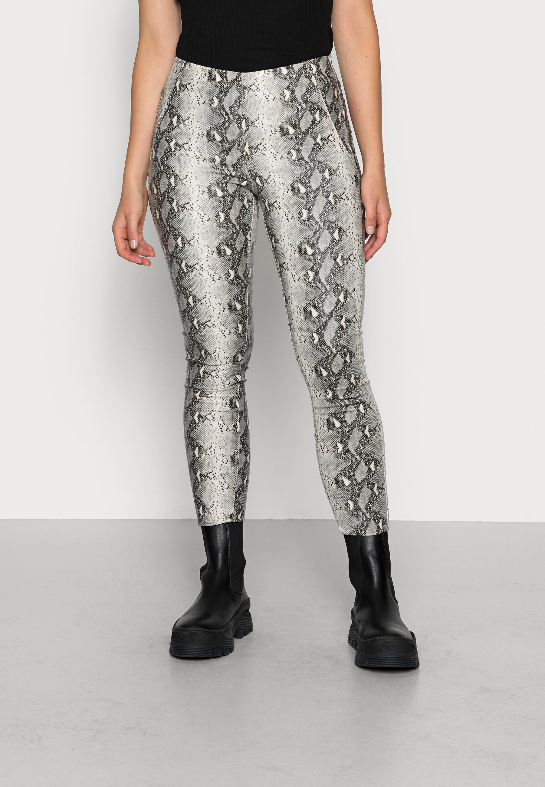 silver gray leggings