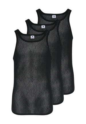 3-PACK MESH SINGLET - Undertrøjer - black
