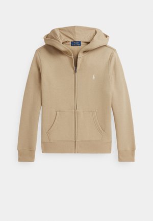 FLEECE FULL-ZIP HOODIE UNISEX - Sweatjacke - classic khaki/c8167