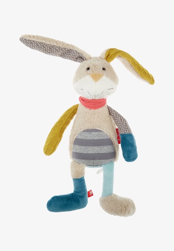 HASE PATCHWORK SWEETY - Kuscheltier - beige blau