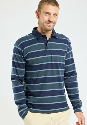 MANCHES LONGUES  - Polo - marine deep tornade bluefi