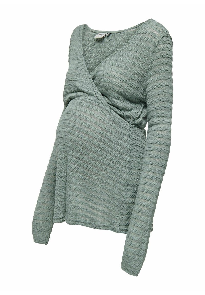 ONLY MATERNITY ONLY MATERNITY NORMAL GESCHNITTEN - Jumper - chinois green