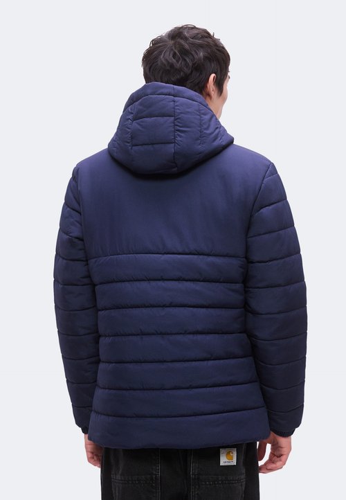 PUMA TEAMADDITIONS HOODED PADDED JACKET - Winter jacket - navy/silver-coloured — photo 3