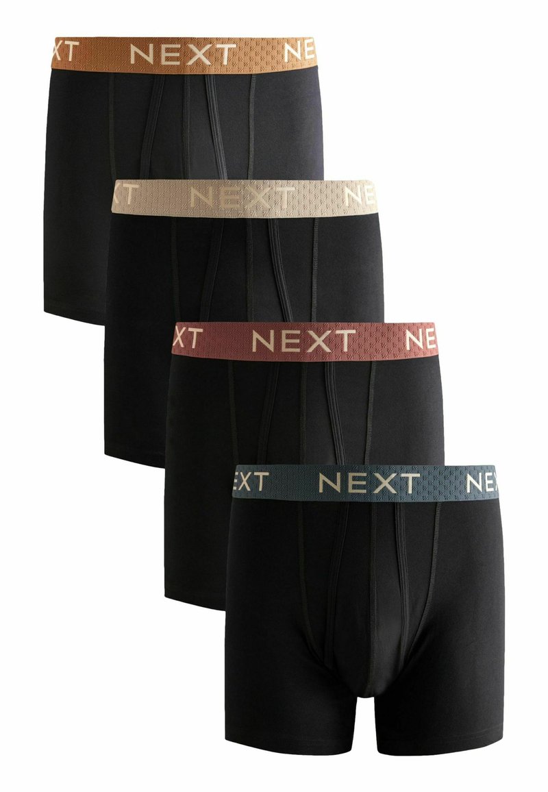 Next A-FRONTS FOUR PACK - Boxerbriefs - black warm blue red textured metallic
