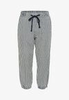 KAFFE - Broek - midnight white stripe