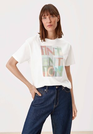 Camiseta estampada - off white placed p