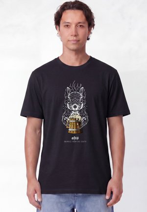 watapparel, [#AFTS] EICHHÖRNCHEN UNISEX - T-Shirt print - black