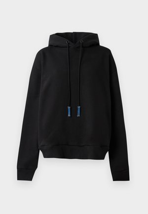 HOODIE BACK DETAIL - Sweater - black/medium blue