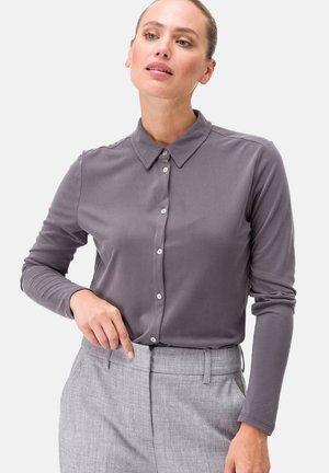 Chemisier SATIN doublé[GRIS] - MUSE COLLECTION