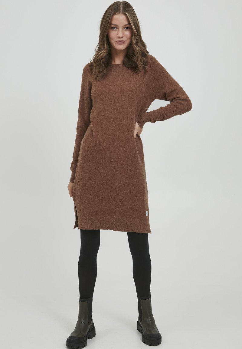 Oxmo OXMAREEN - Jumper dress - tortoise shell melange/brown - Zalando.ie