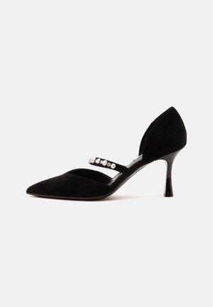 KARL LAGERFELD, SIENNA STRAP DORSAY - Κλασικές γόβες - black/silver-coloured