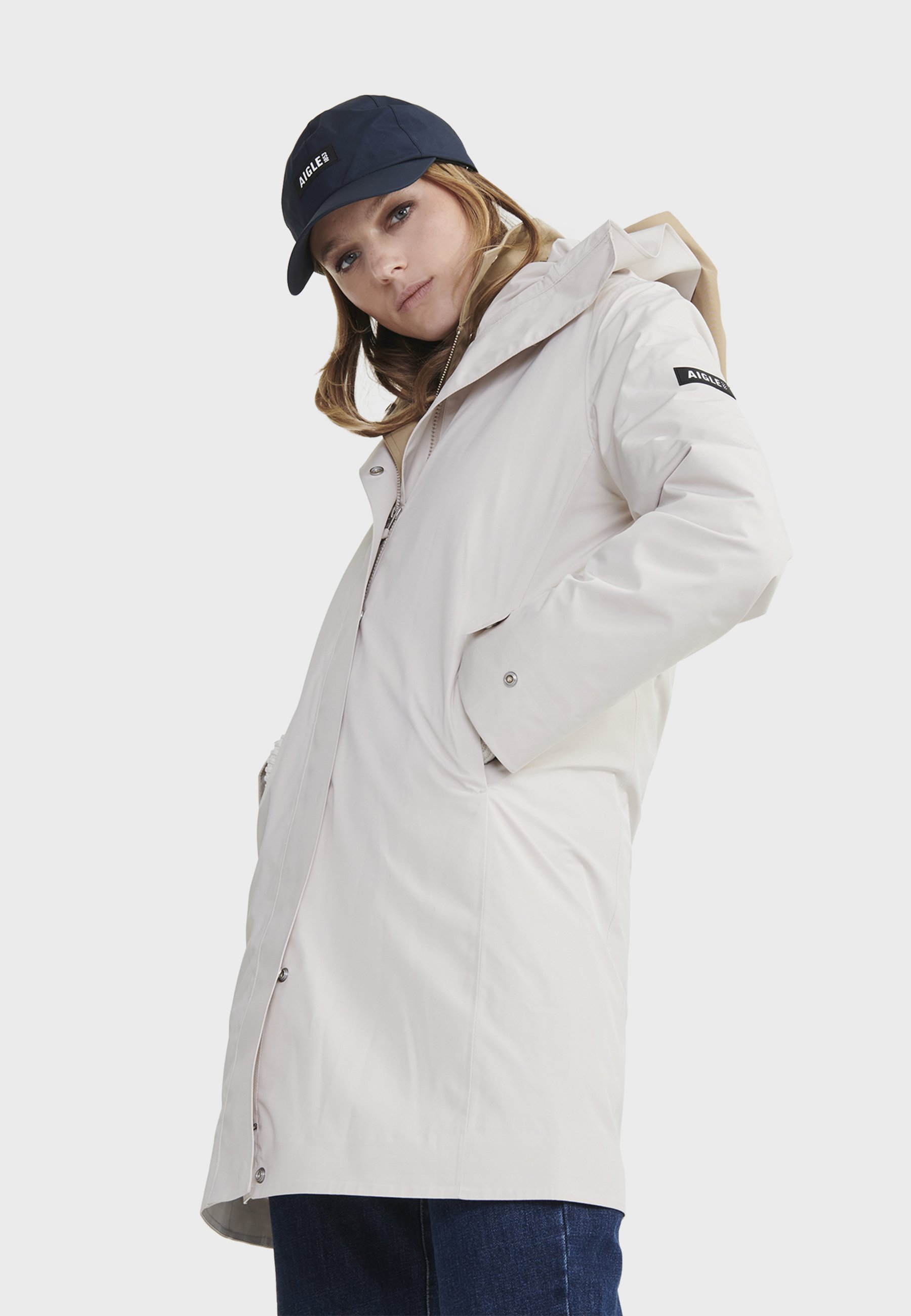 Parka AIGLE Modèle SOLEDO Taille 48 Beige Pour Homme - Occasion Très Bon état