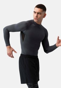 Danish Endurance COMPRESSION 2-PACK - Langarmshirt - black grey