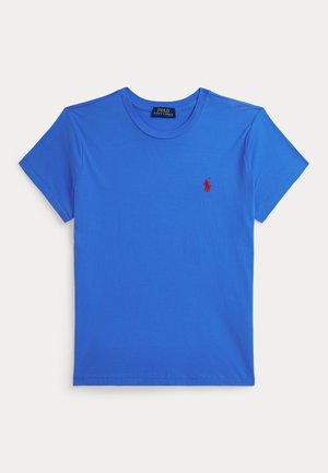 CLASSIC FIT COTTON JERSEY CREWNECK TEE - T-shirts - blue
