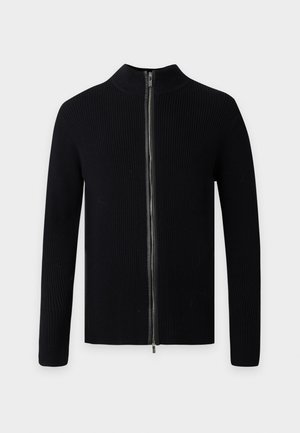 KARL LAGERFELD, KNIT ZIP JACKET - Жилетка - black