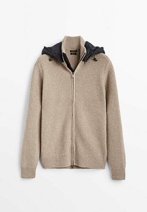 Strickjacke - beige