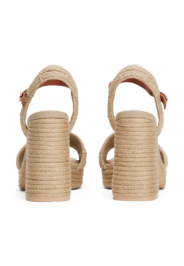 ROPE - Platform sandals - horseradish2