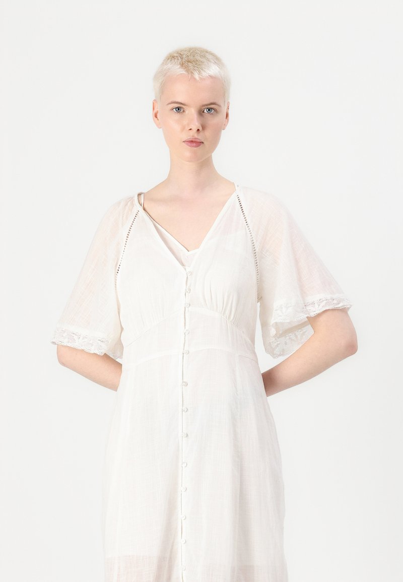 GAP FLUTTER MIDI - Day dress - new off white/off-white - Zalando.ie