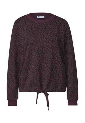 Street One, SWEATSHIRT MIT RUNDHALS UND PRINT - Felpa - rustic rouge
