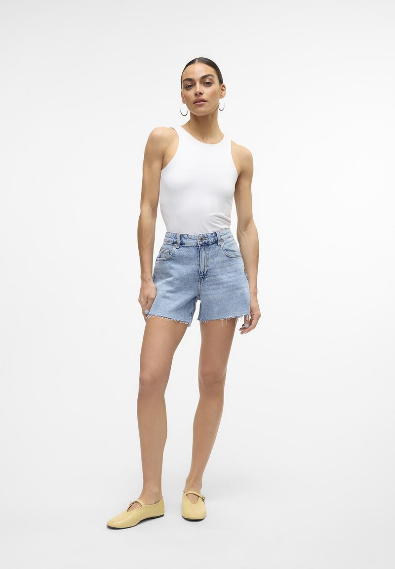 VERO MODA regular korte broek VMTESS light blue denim