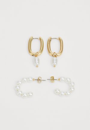 PCNILA EARRINGS 2 PACK - Earrings - gold-coloured