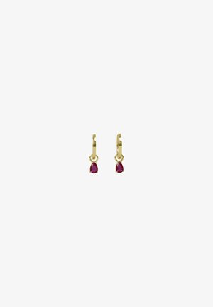 SNÖ of Sweden, TRINITY DROP PENDANT RING EAR - Earrings - g fuchsia