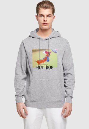 TOM AND JERRY - HOT DOG - Hoodie - heather grey