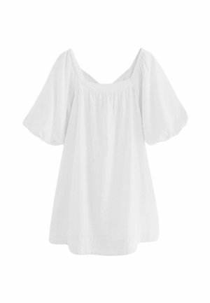 PUFF SLEEVE  - Nappali ruha - white