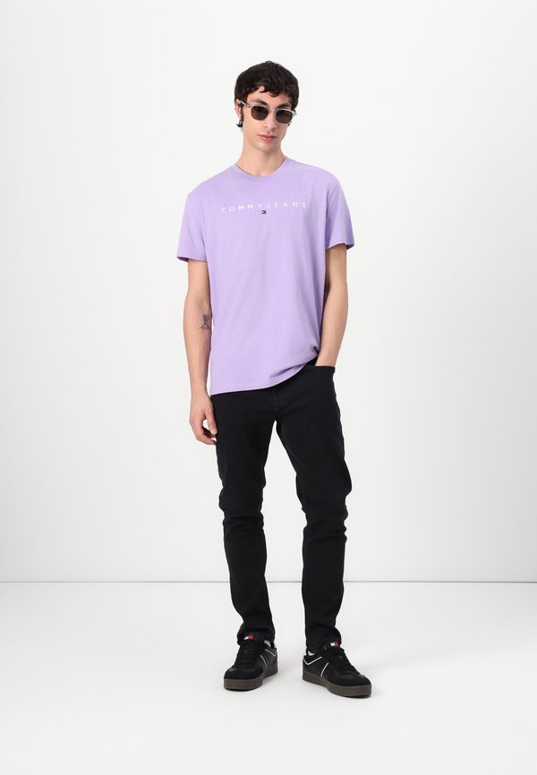 LINEAR LOGO TEE - Basic T-shirt - purple2