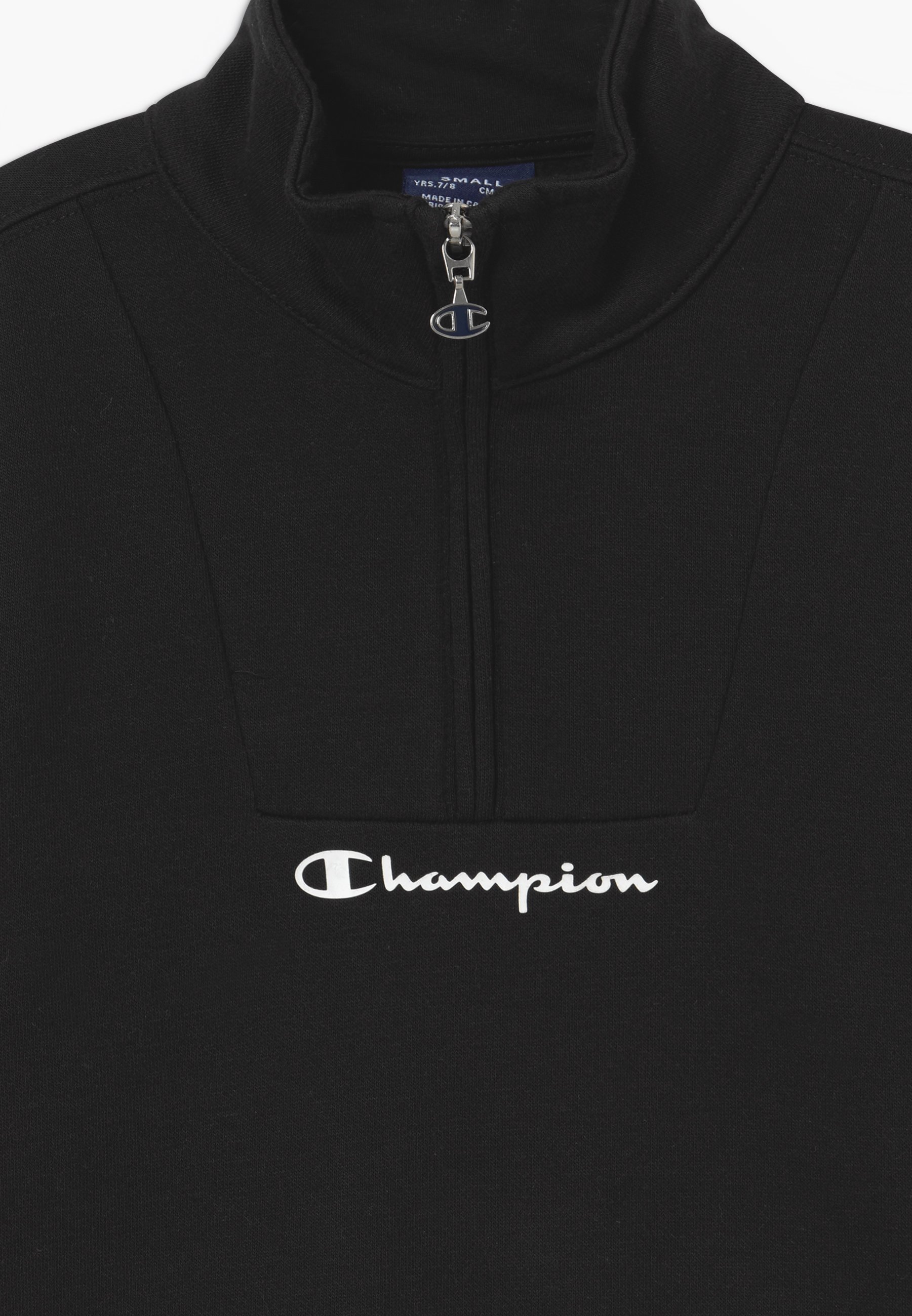 Champion LEGACY AMERICAN CLASSICS HALF ZIP Sweatshirt Champion HALF ZIP Sweatshirt blackschwarz Zalando.at