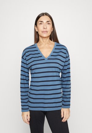 Marks & Spencer RELAX V NECK - Μπλούζα με μακριά μανίκια - blue