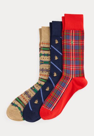 Polo Ralph Lauren, PATTERNED TROUSER SOCK 3-PACK - Κάλτσες - multi-coloured