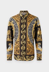INFORMAL SHIRT WILD CATS PRINT - Shirt - dark anthracite/dark noisette