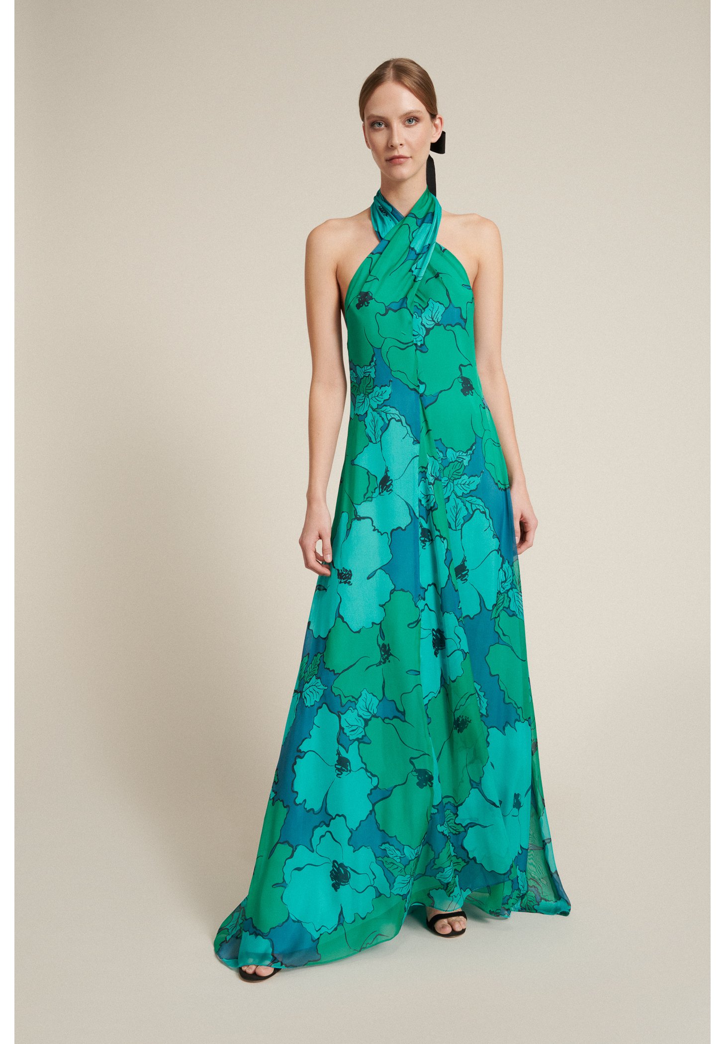 vestito verde luisa spagnoli