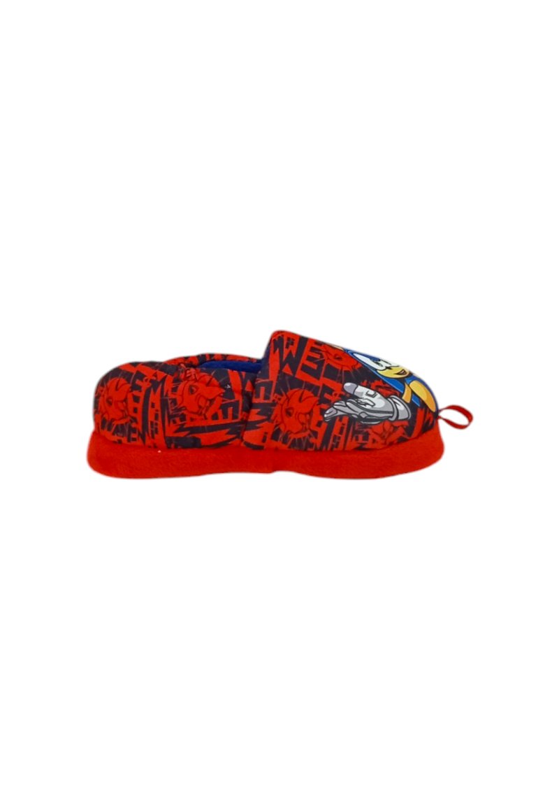 Disney Micky Mouse - Pantofole con patta e piedini antiscivolo, Rosso (Colore: rosso), 29/30 EU