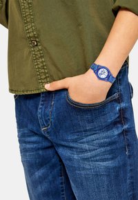 s.Oliver MIT BAND - Uhr - blau